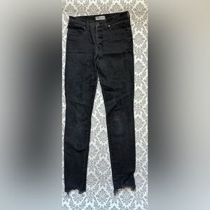 Women’s Madewell 9” High Rise Skinny Black Jeans Size 27T